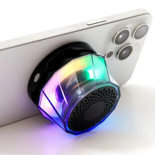 LED colorful wireless bluetooth speaker, mini portable audio, magnetic