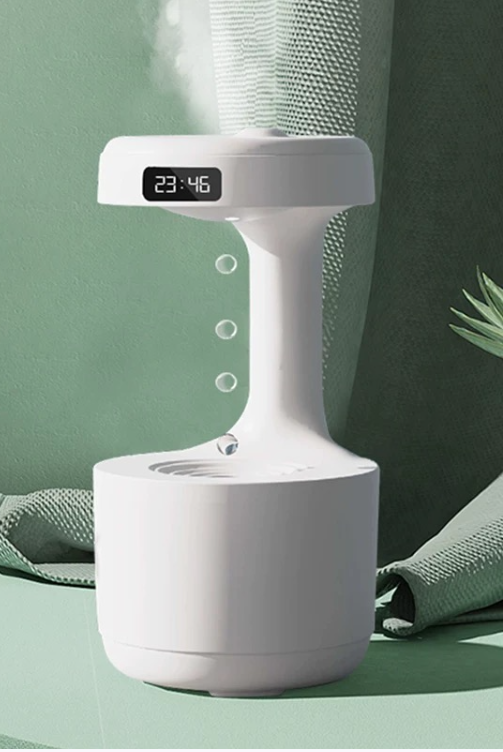 Elegant LED Waterfall Humidifier with Touch Control and Night Light