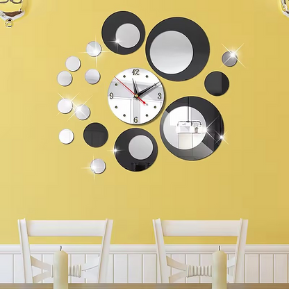 DIY Acrylic 3D Mirror Wall Clock: Creative Modern Luxury Design