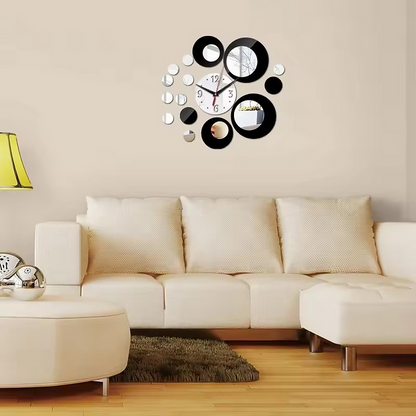 DIY Acrylic 3D Mirror Wall Clock: Creative Modern Luxury Design