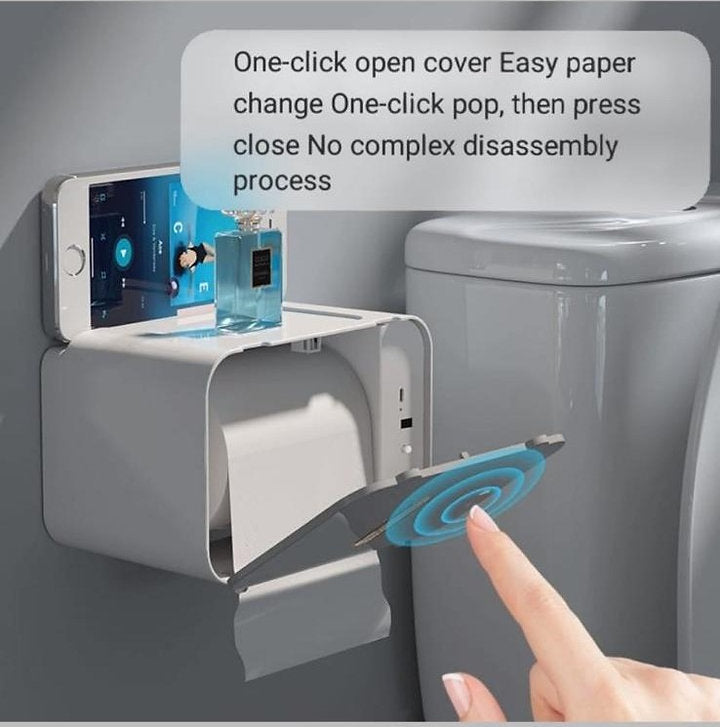 Automatic Sensor Roll Paper Dispenser with One-Click Open Cover & High Load Bear