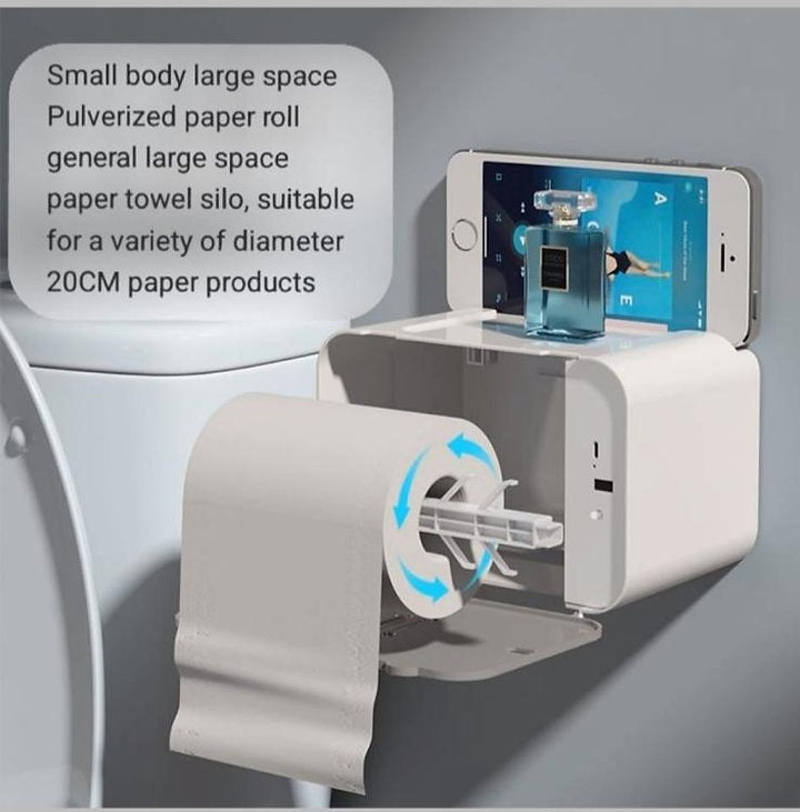 Automatic Sensor Roll Paper Dispenser with One-Click Open Cover & High Load Bear