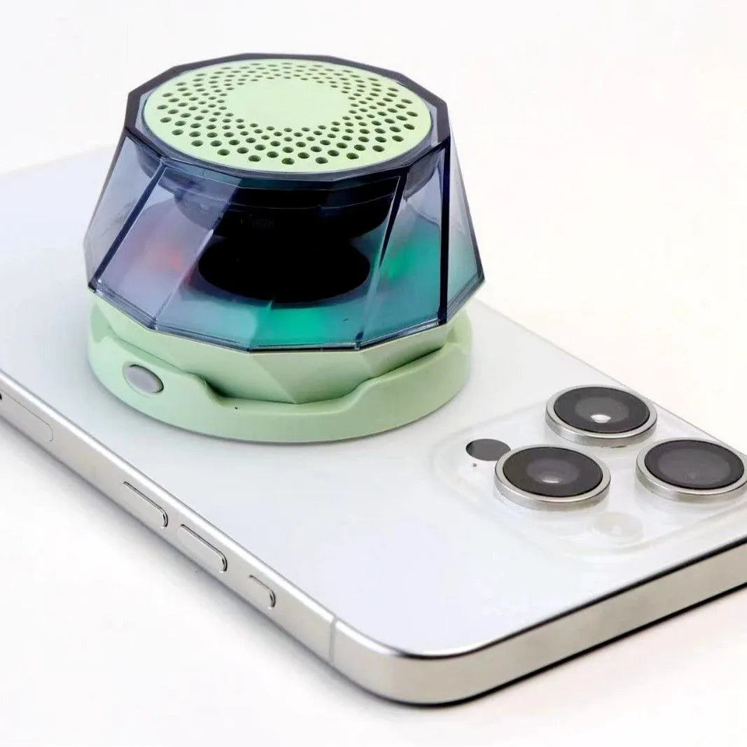 LED colorful wireless bluetooth speaker, mini portable audio, magnetic