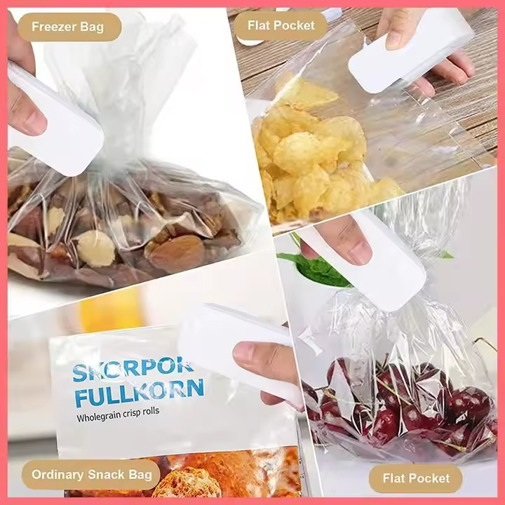 Kitchen Accessories Mini Heat Bag Sealing Machine Package Sealer Bags Thermal Plastic Food Bag Closure Portable Sealer Packing