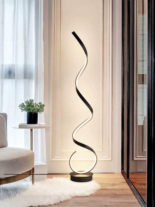 Sleek and Elegant LED Spiral Floor Lamp