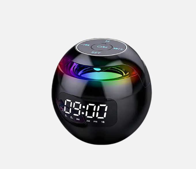 All-in-One Wireless Alarm Clock, Bluetooth Speaker and Fast Wireless Charger