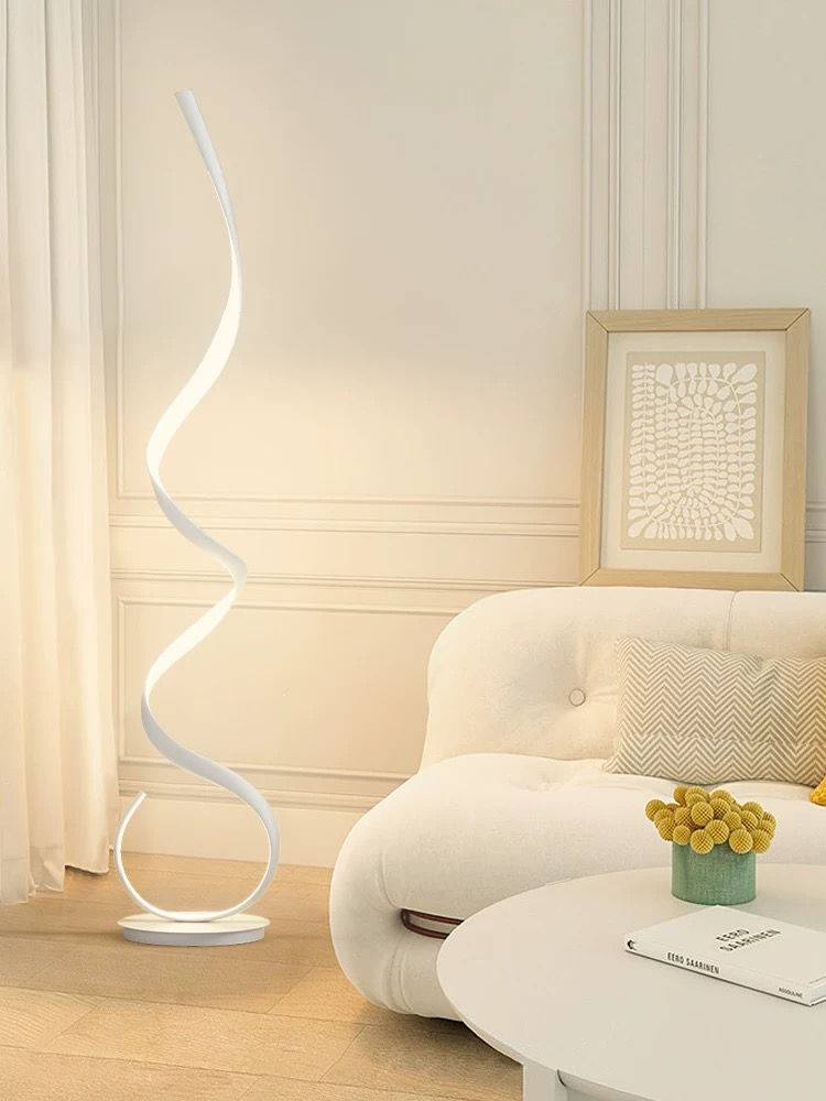 Sleek and Elegant LED Spiral Floor Lamp