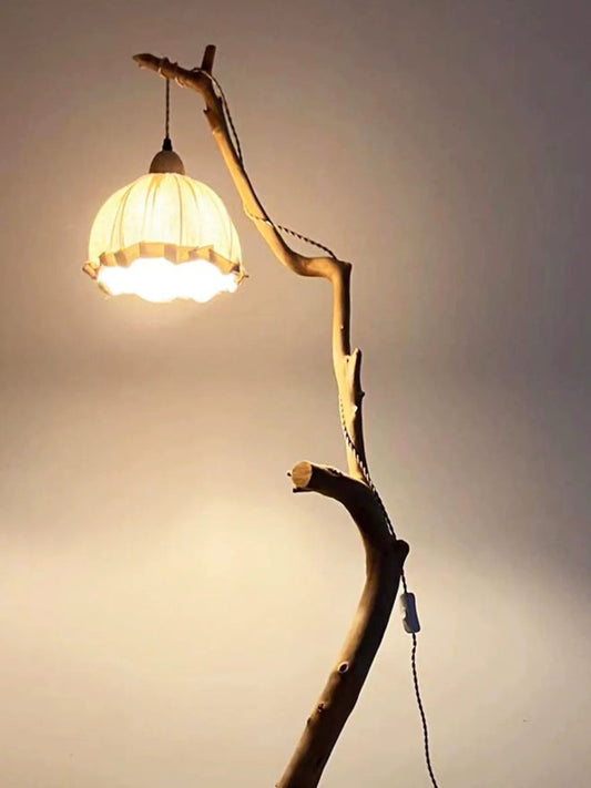 Rustic Natural Branch Floor Lamp